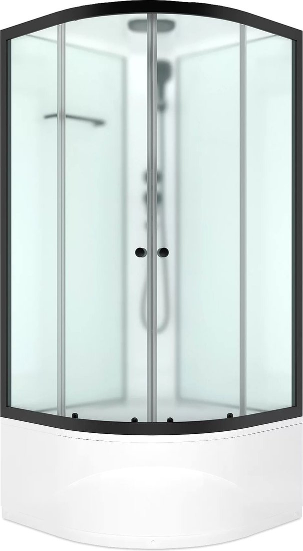 Душевая кабина Domani-Spa Delight Slim 99 High 90x90 DS01DS99HWM00.Gt-Black