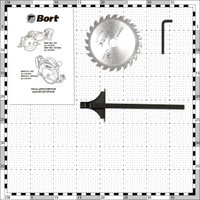 Дисковая (циркулярная) пила Bort BHK-18Li-125 Solo (без АКБ)