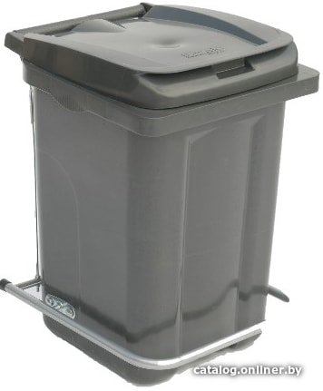 Контейнер для мусора Razak Plast с педалью 60 л (серый)