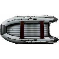 Моторно-килевая лодка RiverBoats 410 НДНД (серый/черный)