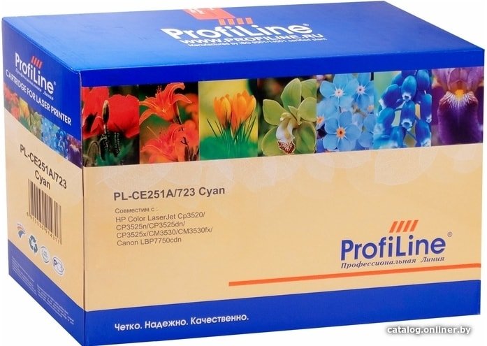 Картридж ProfiLine PL-CE251A/723-C (аналог HP CE251A, Canon 723)