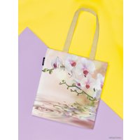Сумка шоппер JoyArty Нежная орxидея ткань под лен bsh_2601