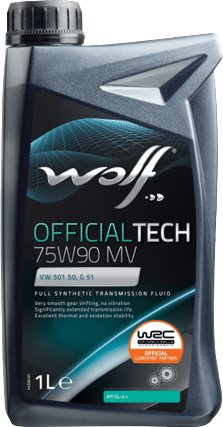 

Трансмиссионное масло Wolf OfficialTech 75W-90 MV 1л