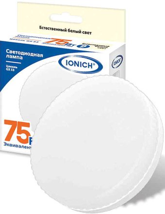 Светодиодная лампочка Ionich ILED-SMD2835-8Вт-720Лм-230В-4000К-GX53 1133