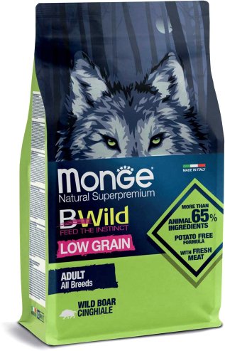 

Сухой корм для собак Monge BWild Dog Adult Wild Boar (12 кг)