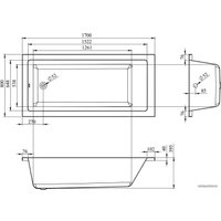 Ванна Lavinia Boho Element 170x80 3709008P