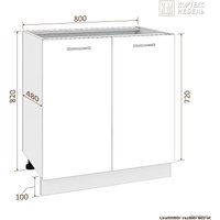 Шкаф напольный Кортекс-мебель Корнелия Лира НШ80р (крем/королевский опал)