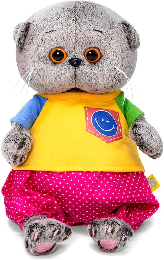 

Классическая игрушка BUDI BASA Collection Басик Baby в футболке со смайликом BB-084 (20 см)