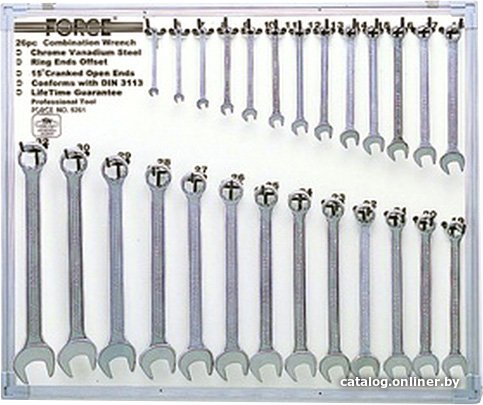 

Набор ключей Force 5261 (26 предметов)