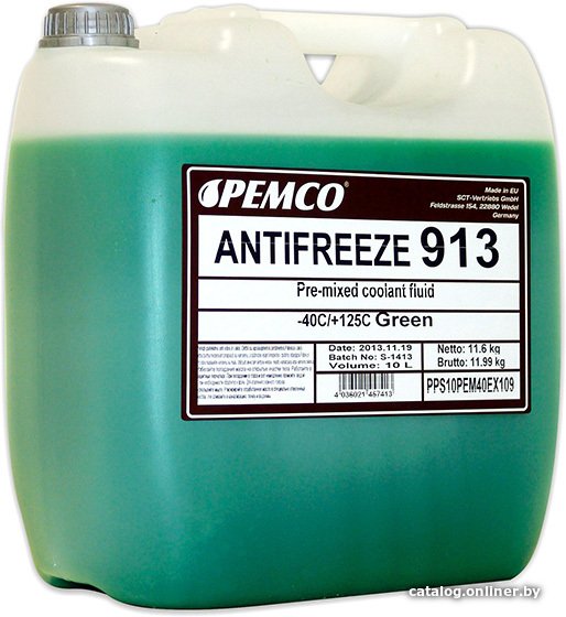 Антифриз Pemco Antifreeze 913 (-40) 10л