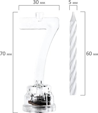 Золотая сказка Цифра-подсвечник 7 591430