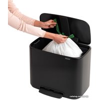 Мусорное ведро Brabantia Bo Pedal Bin 36 л (черный матовый)