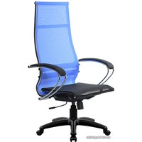 Офисное кресло Metta SK-1-BK Комплект 7, Pl тр/сеч (пластиковые ролики, васильковый)