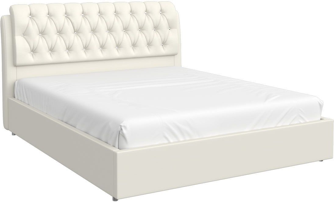 

Кровать Bravo Мебель Белиста с ПМ 160x200 (Santorini 0402 белый)
