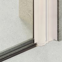 Душевая дверь MaybahGlass MGD-422-1 1980x800 (прозрачное стекло/белый)