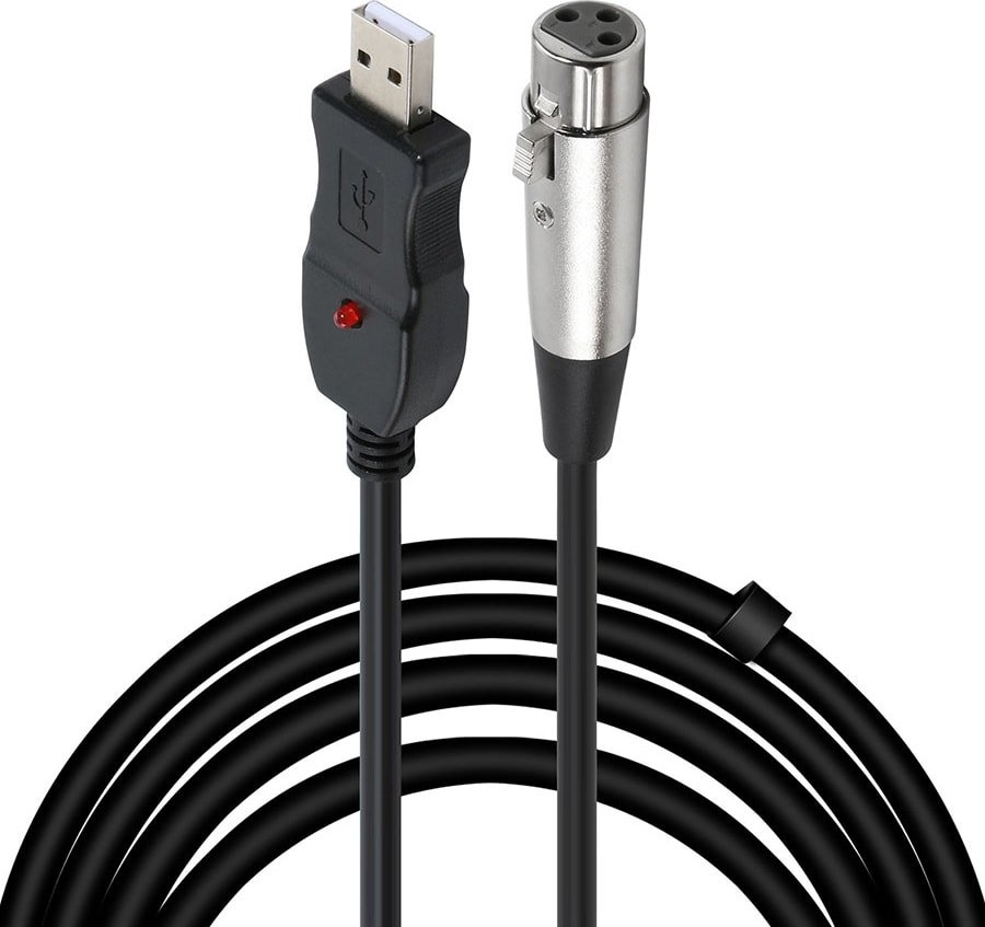 

Кабель USBTOP USB - XLR со звуковой картой для подключения микрофона