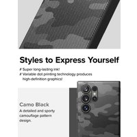 Чехол для телефона Ringke Onyx для Galaxy S24 Ultra Camo Black