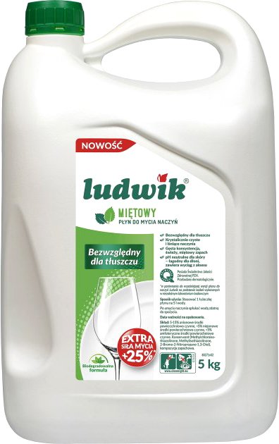 

Средство для мытья посуды Ludwik Мята 5 л