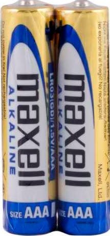Батарейка Maxell Alkaline AAA 2 шт (в пленке)