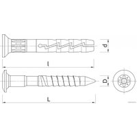 Дюбель-гвоздь Koelner FX 6Lx60 (100шт)