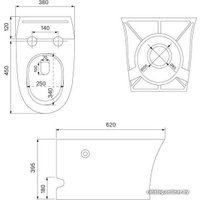 Унитаз приставной IDDIS Pulse PULIDSEi26