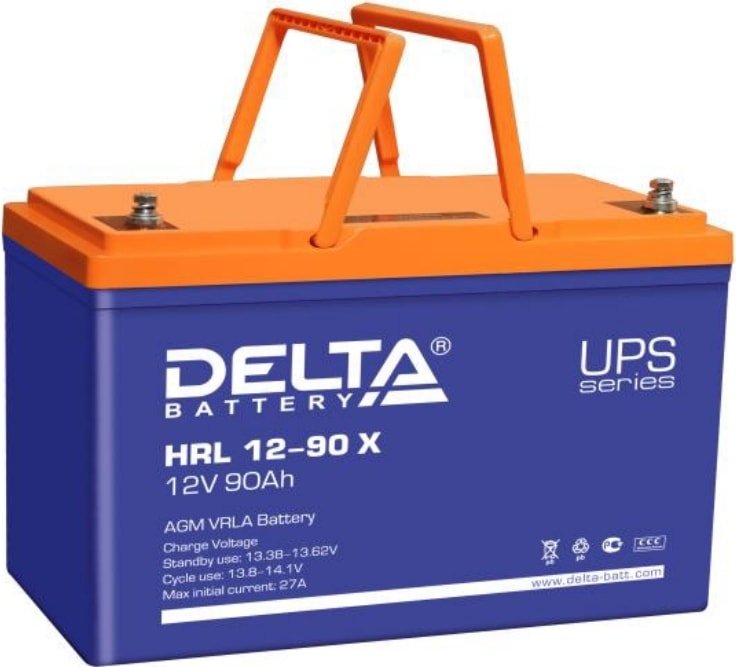 

Аккумулятор для ИБП Delta HRL 12-90 X (12В/90 А·ч)