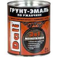 Эмаль Dali Молотковая по ржавчине 3 в 1 2 л (золотистый)