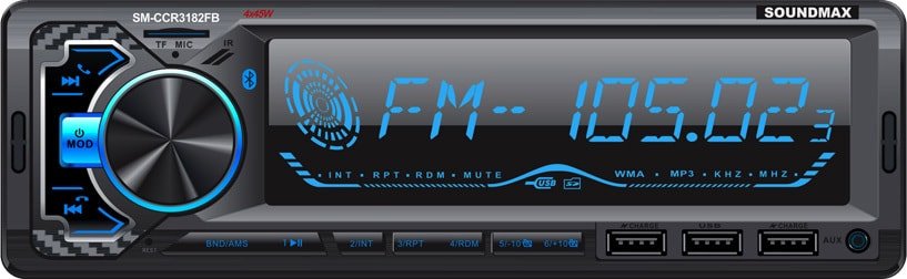 

USB-магнитола Soundmax SM-CCR3182FB
