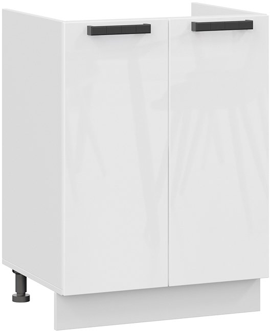 

Шкаф напольный Трия Детройт 1Н6М исп.2 (белый/белый глянец)