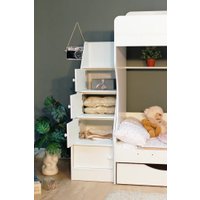 Двухъярусная кровать Можга Капризун 6 с ящиками Р443 (белый)