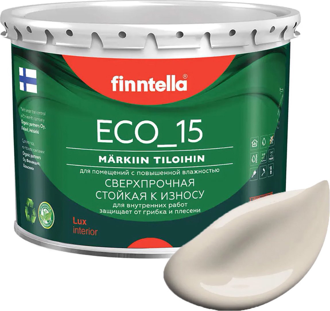 

Краска Finntella Eco 15 Ranta F-10-1-3-FL091 2.7 л (теплый бежевый)
