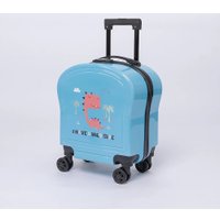Чемодан-спиннер Ecotope Динозавр 324-S-1-16-NAV (голубой)