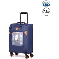 Чемодан-спиннер Verage Cambridge-II 20077W-1 55 см (темно-синий)