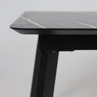 Кухонный стол Алвест AV 1209 120-160х80 (черный тунис /черный)