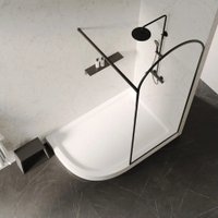 Душевой поддон Abber AD3E129 R 120x90