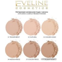 Компактная пудра Eveline Cosmetics Anti Shine Complex Pressed Powder (тон 31 transparent)