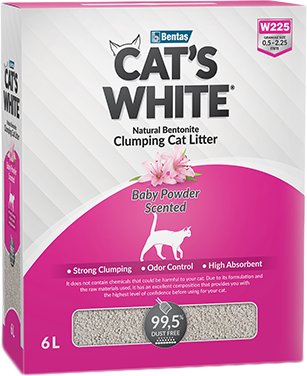 

Наполнитель для туалета Cat's White Baby Powder Scented Box 6 л