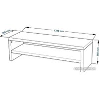 Тумба Mebelain Enkel TV12 (дуб беленый) в Гомеле