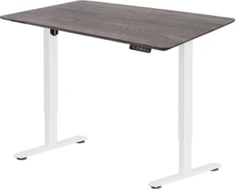 Стол с регулировкой высоты ErgoSmart Wooden Electric Desk Prime 1200х600х27 мм (прямой край, дуб галифакс/белый)