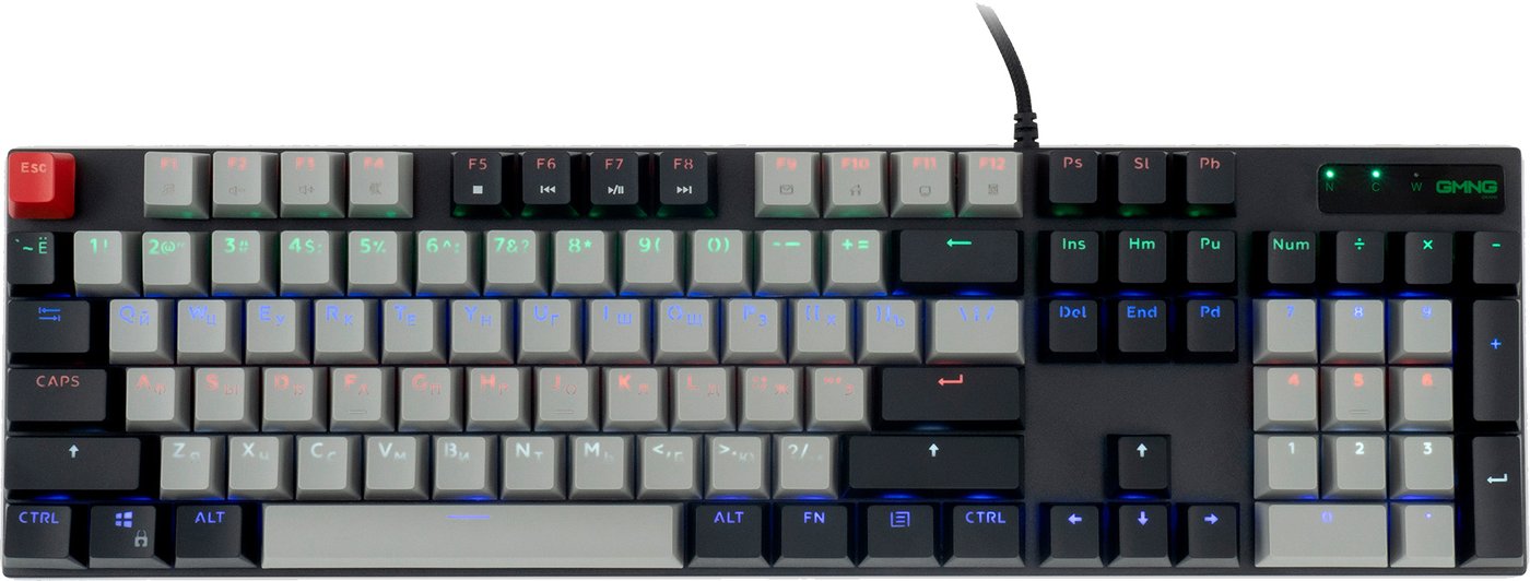 

Клавиатура Oklick GMNG 945GK WB (черный/серый)