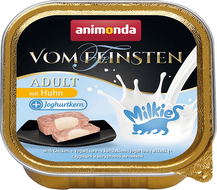 

Консервированный корм для кошек Animonda Vom Feinsten Adult с курицей и йогуртовой начинкой 100 г
