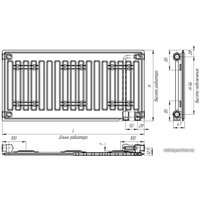 Стальной панельный радиатор Лидея ЛУ 10-517 500x1700