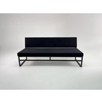 Диван N3 Лофт Модис со спинкой 200x50x82 (черный)