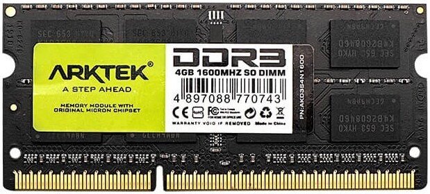 Оперативная память Arktek 4ГБ DDR3 1600 МГц AKD3S4N1600