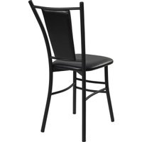 Стул ВВР Марсель (черный/черный, экокожа)