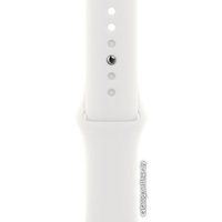 Умные часы Apple Watch SE 2 40 мм (алюминиевый корпус, серебристый/белый, спортивный силиконовый ремешок M/L)