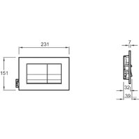Панель смыва Jacob Delafon E20858-CP (хром)