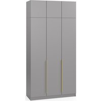 Шкаф распашной Soma Lord Gold 120x240 (серый)