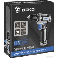 Дрель-шуруповерт Deko ZKCD12FU-Li 063-4141 (с 1-им АКБ)