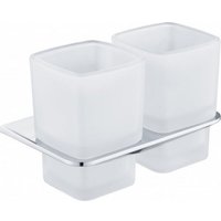 Набор стаканов для зубной щетки и пасты Grocenberg AC0056 (хром)